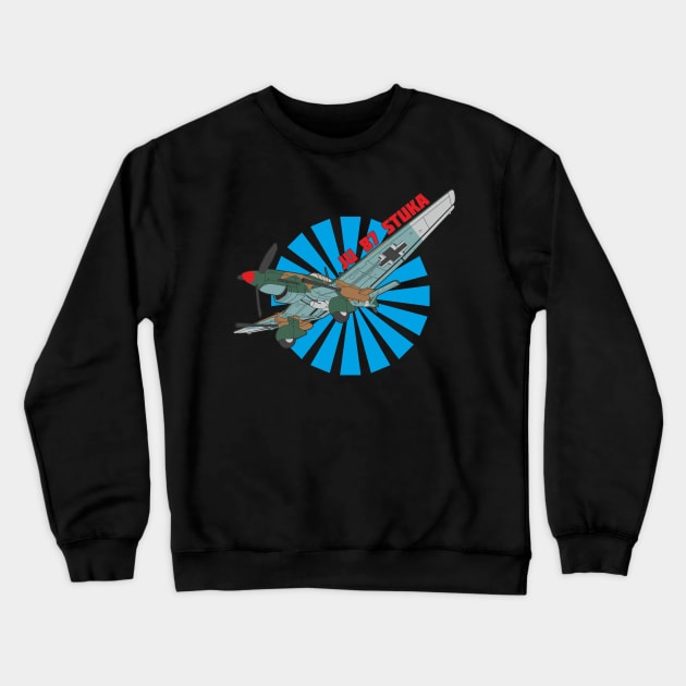 Junkers Ju 87 Crewneck Sweatshirt by FAawRay